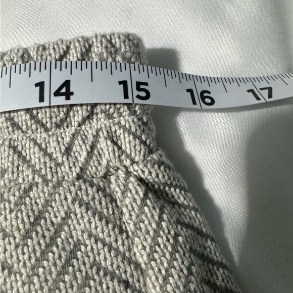 Kenar Cotton Skirt Chevron Pattern Zip Pockets Elastic Waist Size Medium NWT - Picture 8 of 10